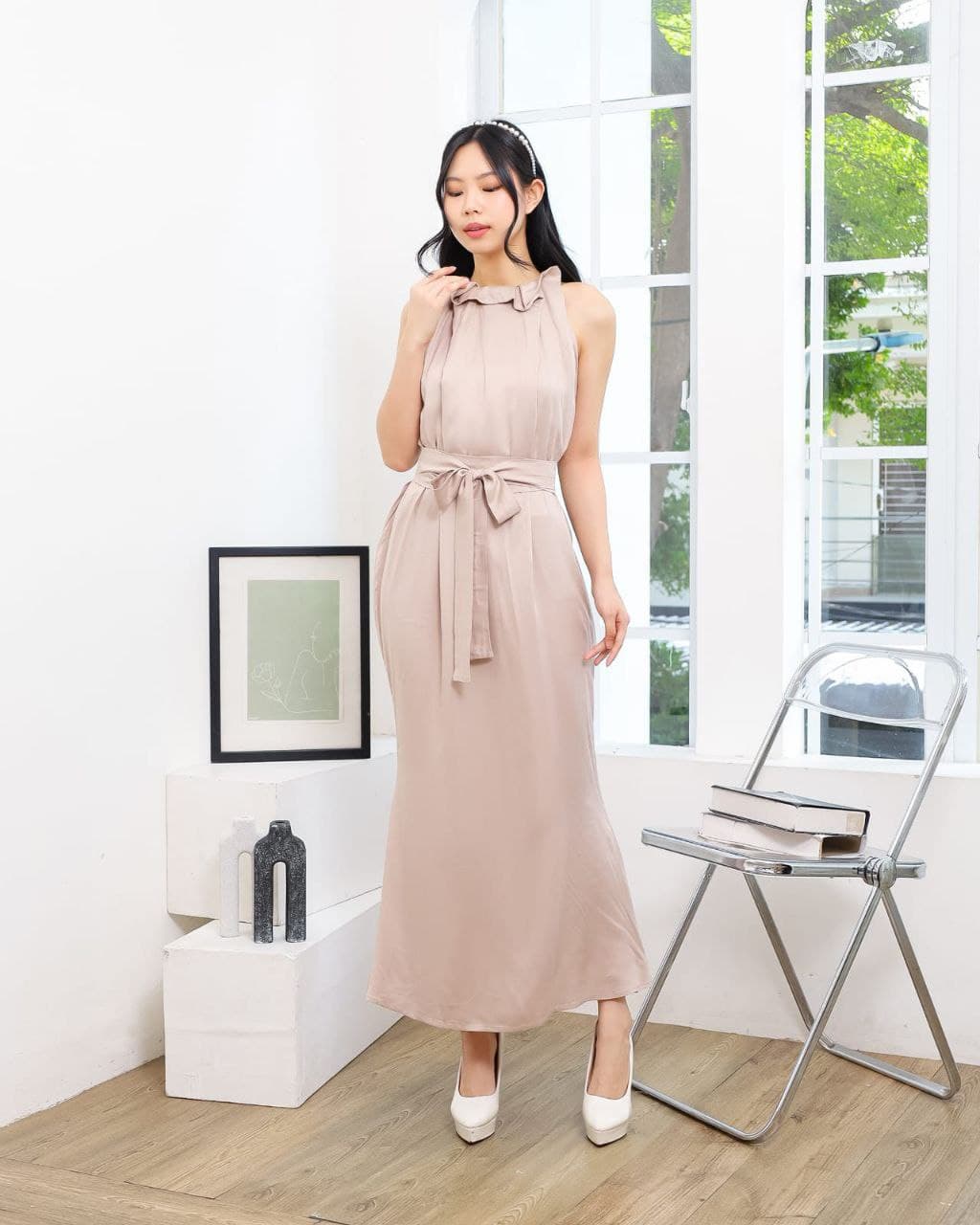 Camelia Dress - Khaki #2